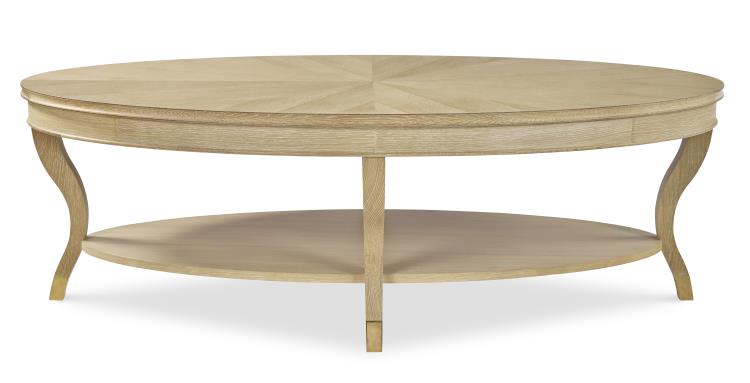 Maison '47 Oval Cocktail Table - Blonde Cerused