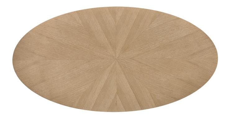 Maison '47 Oval Cocktail Table - Blonde Cerused