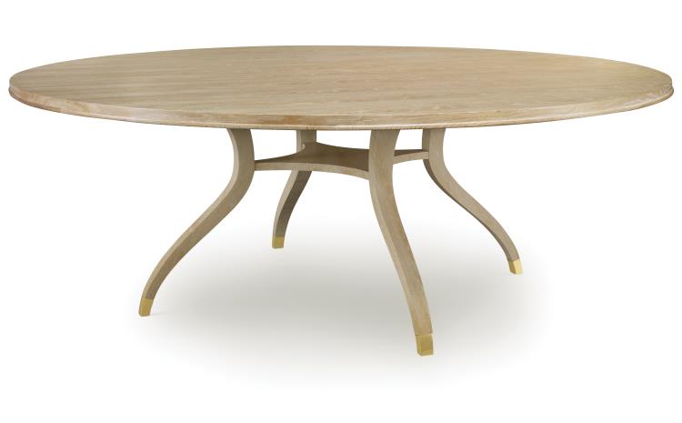 Maison '47 Round 84" Dining Table - Blonde Cerused