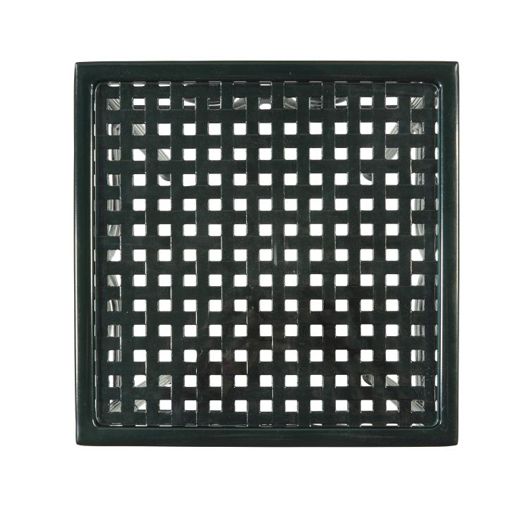 Augustine Metal Side Table W/Tempered Glass