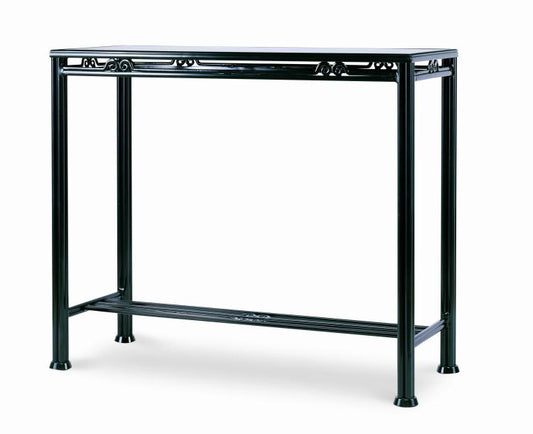 Augustine Metal Bar Table W/Tempered Glass