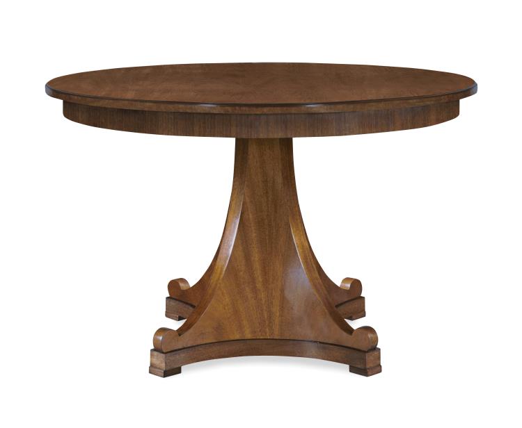 Dawning 48" Quad-Pedestal Round Dining Table - City Light