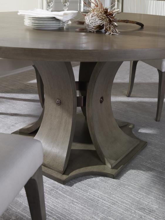 Sanford 64" Round Dining Table - Greige