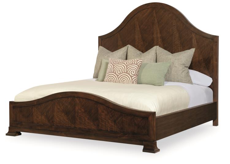 Mcalpine Wood Panel Bed - King 6/6 - Brunette