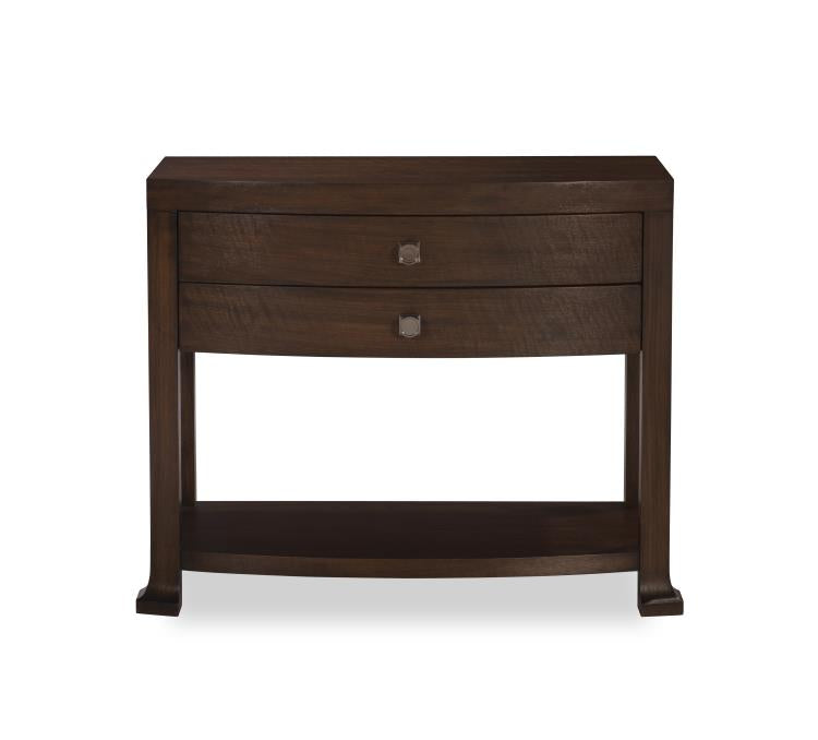 Cline Bowfront Nightstand - Brunette