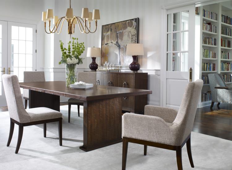 Manning Rectangular Dining Table - Brunette