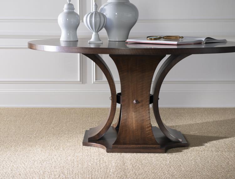 Sanford 64" Round Dining Table - Brunette