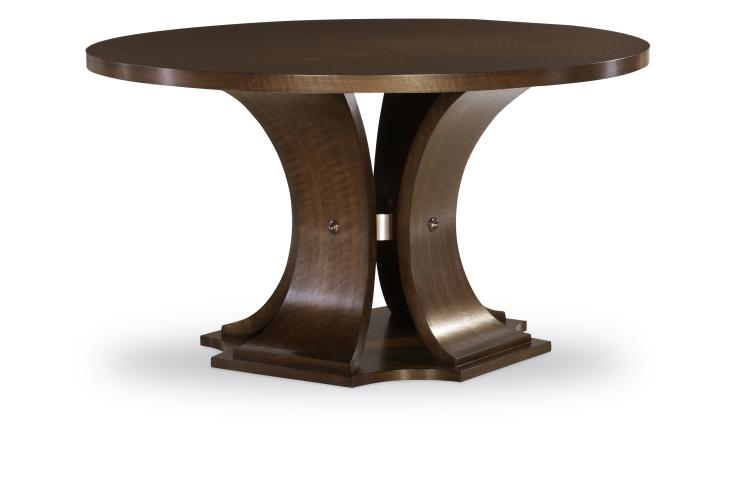 Sanford 64" Round Dining Table - Brunette