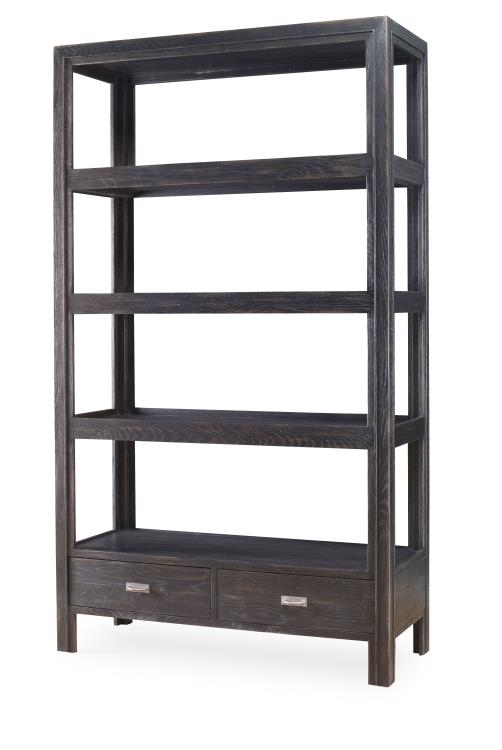 Dawson Bookcase - Black Rustic