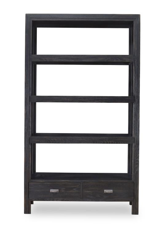 Dawson Bookcase - Black Rustic