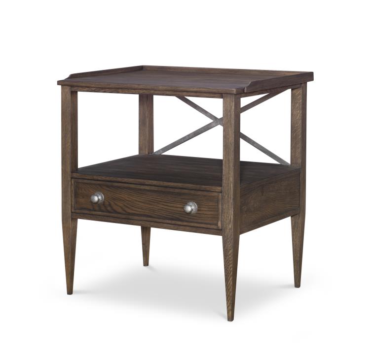 William Nightstand - Brown Rustic