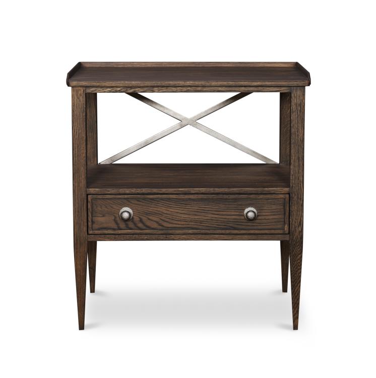 William Nightstand - Brown Rustic