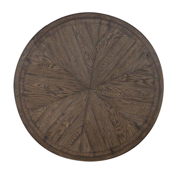 Collin 54" Round Dining Table - Brown Rustic