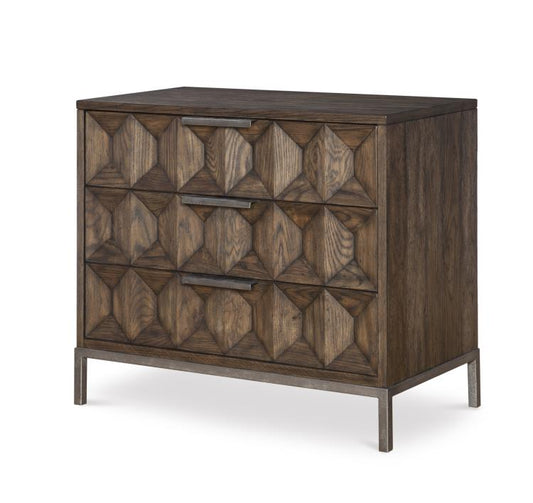 Elliott Three Drawer Chest - Brown Rustic