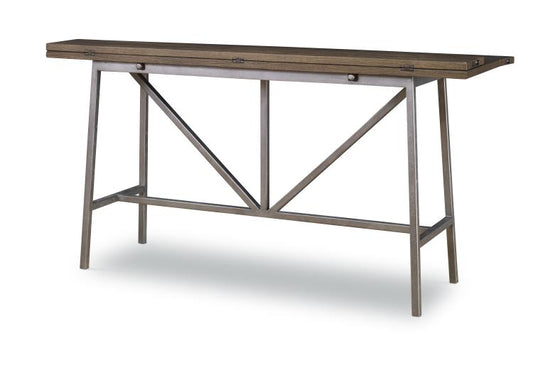 Phillip Flip-Top Table - Brown Rustic