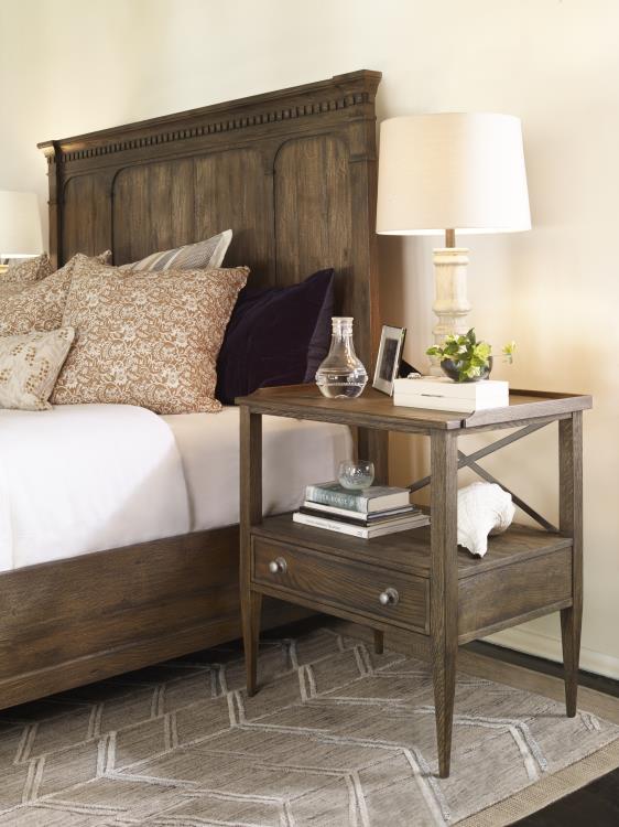 Montgomery Panel Bed King 6/6 - Brown Rustic