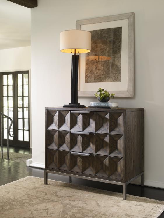 Elliott Three Drawer Chest - Brown Rustic