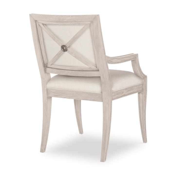 Bailey Arm Chair - White Rustic