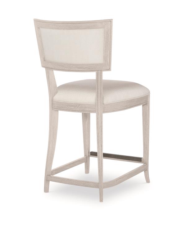 Liam Counter Stool - White Rustic