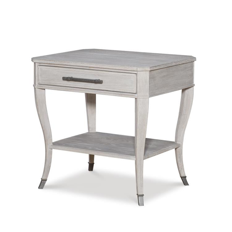 Benjamin Side Table - White Rustic