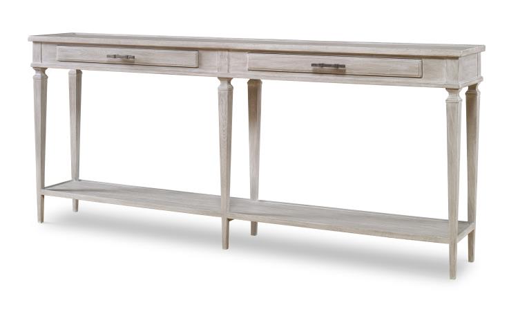 Aiden Console Table - White Rustic