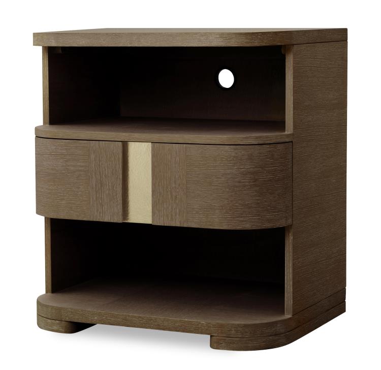 Carino Single Drawer Nightstand - Cocoa