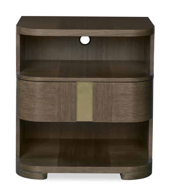 Carino Single Drawer Nightstand - Cocoa