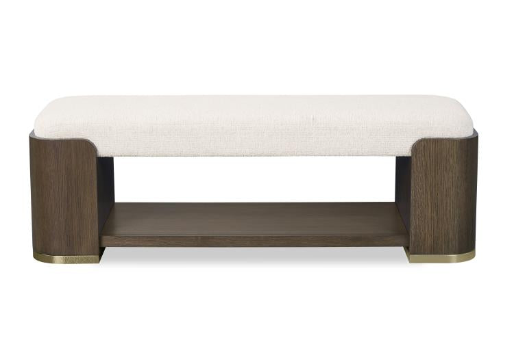 Carino Upholstered Bench - Cocoa