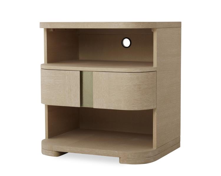 Carino Single Drawer Nightstand - Sand Cerused