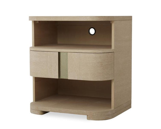 Carino Single Drawer Nightstand - Sand Cerused