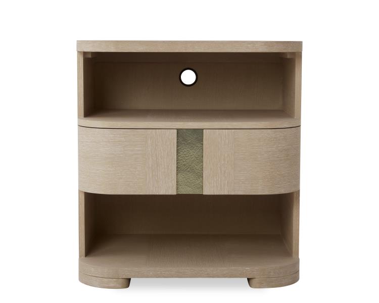Carino Single Drawer Nightstand - Sand Cerused