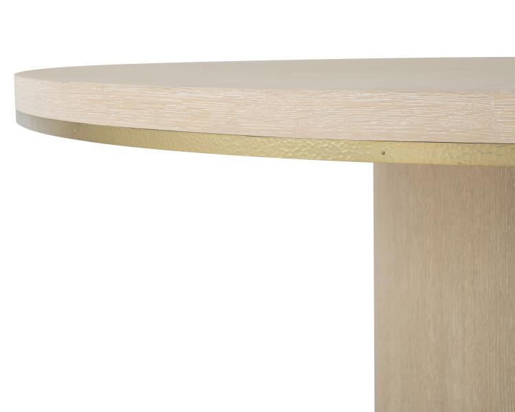 Carino 64" Round Dining Table - Sand Cerused
