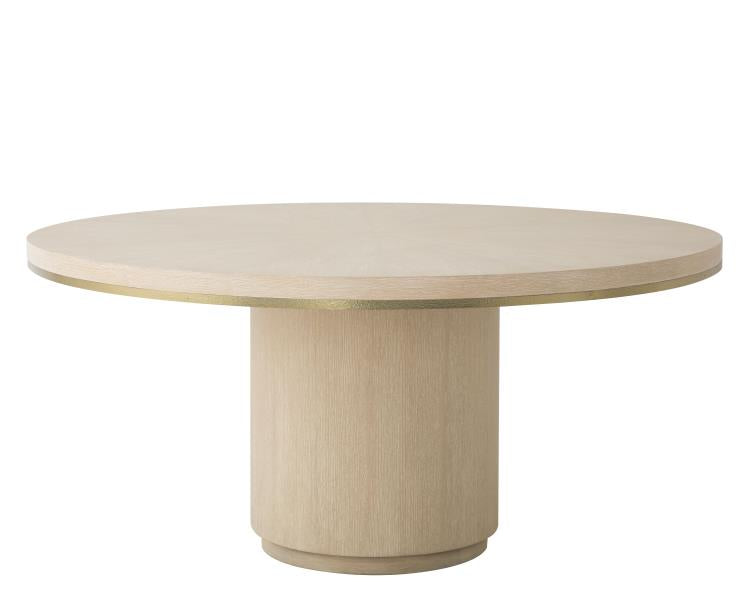 Carino 64" Round Dining Table - Sand Cerused