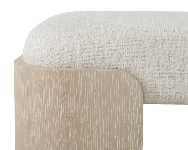 Carino Upholstered Bench - Sand Cerused