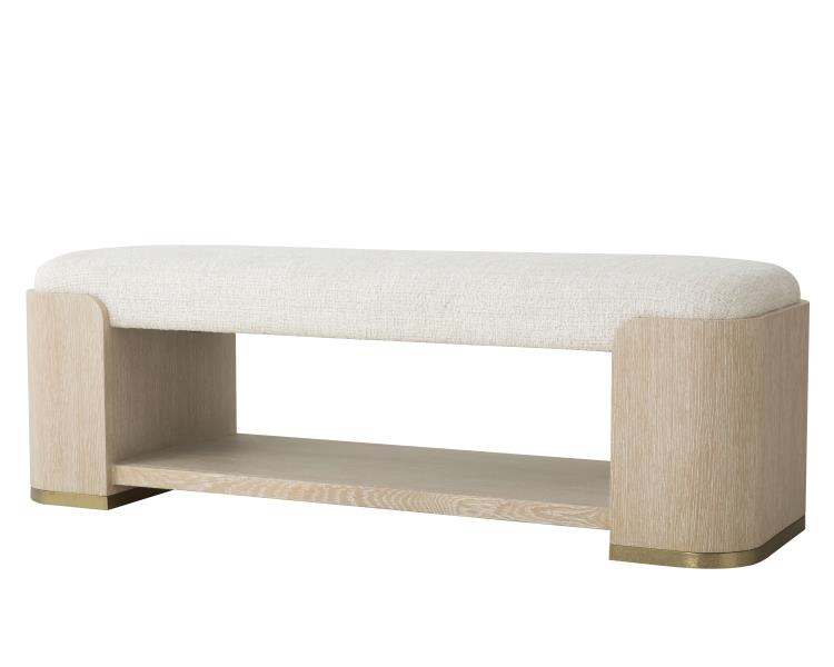 Carino Upholstered Bench - Sand Cerused