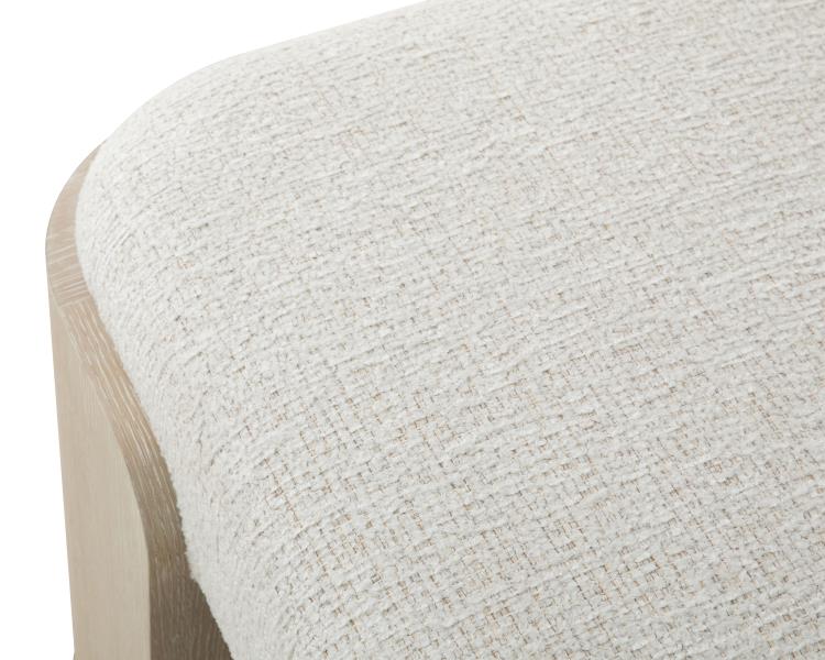 Carino Upholstered Bench - Sand Cerused