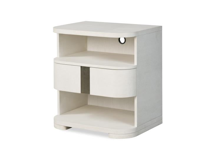 Carino Single Drawer Nightstand - Frost