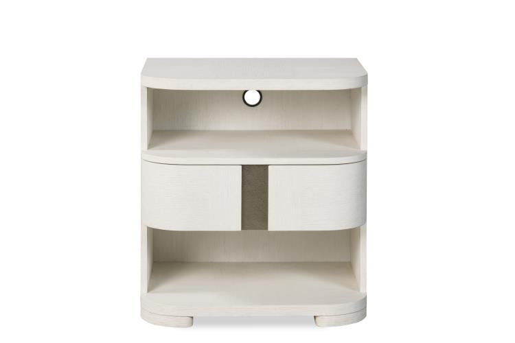 Carino Single Drawer Nightstand - Frost