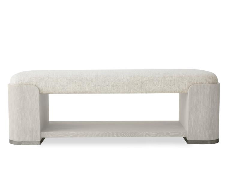 Carino Upholstered Bench - Frost
