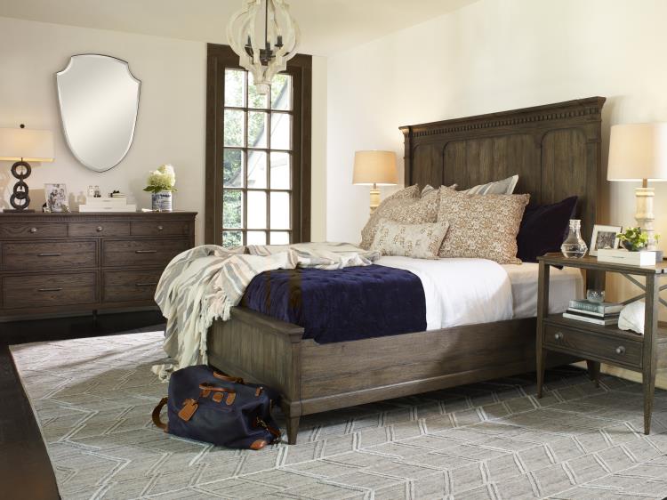 Montgomery Panel Bed King 6/6 - Brown Rustic