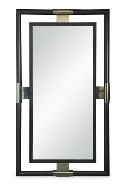 Corso Floor Mirror - Black Cerused