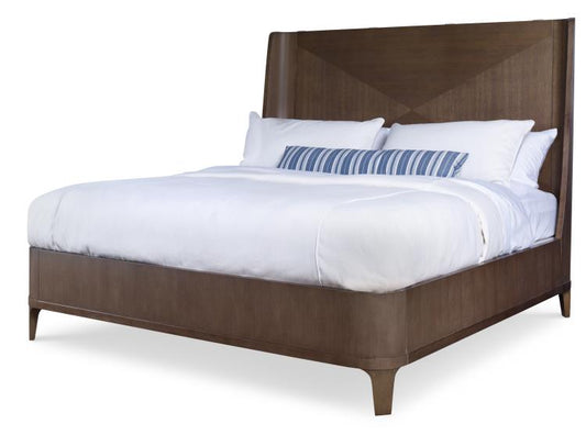 Bowery Place Bed - King 6/6 - Bowery Cerused