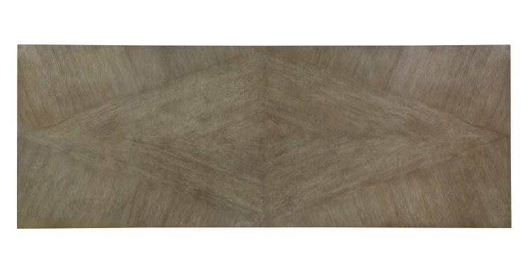 Casa Bella 'X' Base Dining Table - Timber Grey/Charbrown