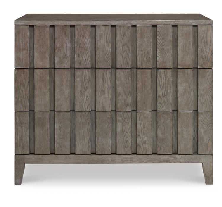 Casa Bella Louvered Drawer Chest - Timber Grey