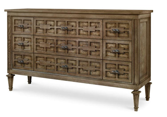 Casa Bella Burl Dresser - Timber Grey