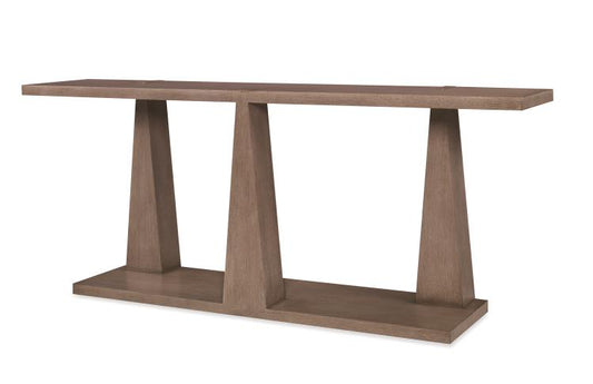 Casa Bella Column Console Table - Timber Grey