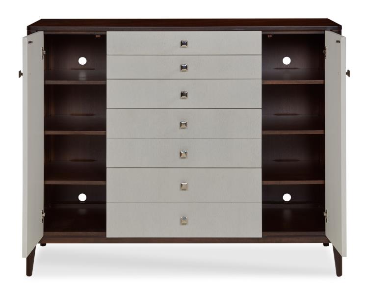 Aria Gentleman's Chest - Brownstone/Oxford White