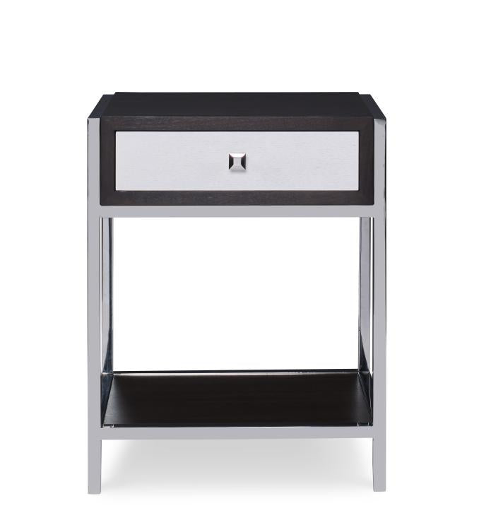 Aria Nightstand - Brownstone/Oxford White