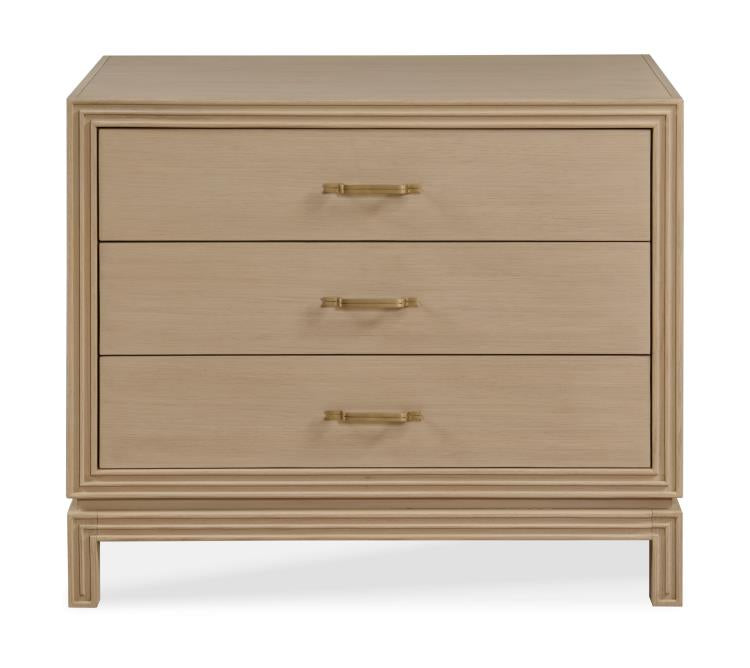 Lewis Large Three Drawer Nightstand - Stocked