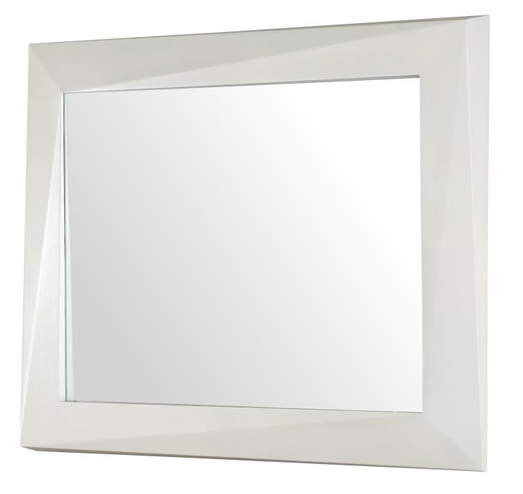 Faceted Mirror - Light Parchment